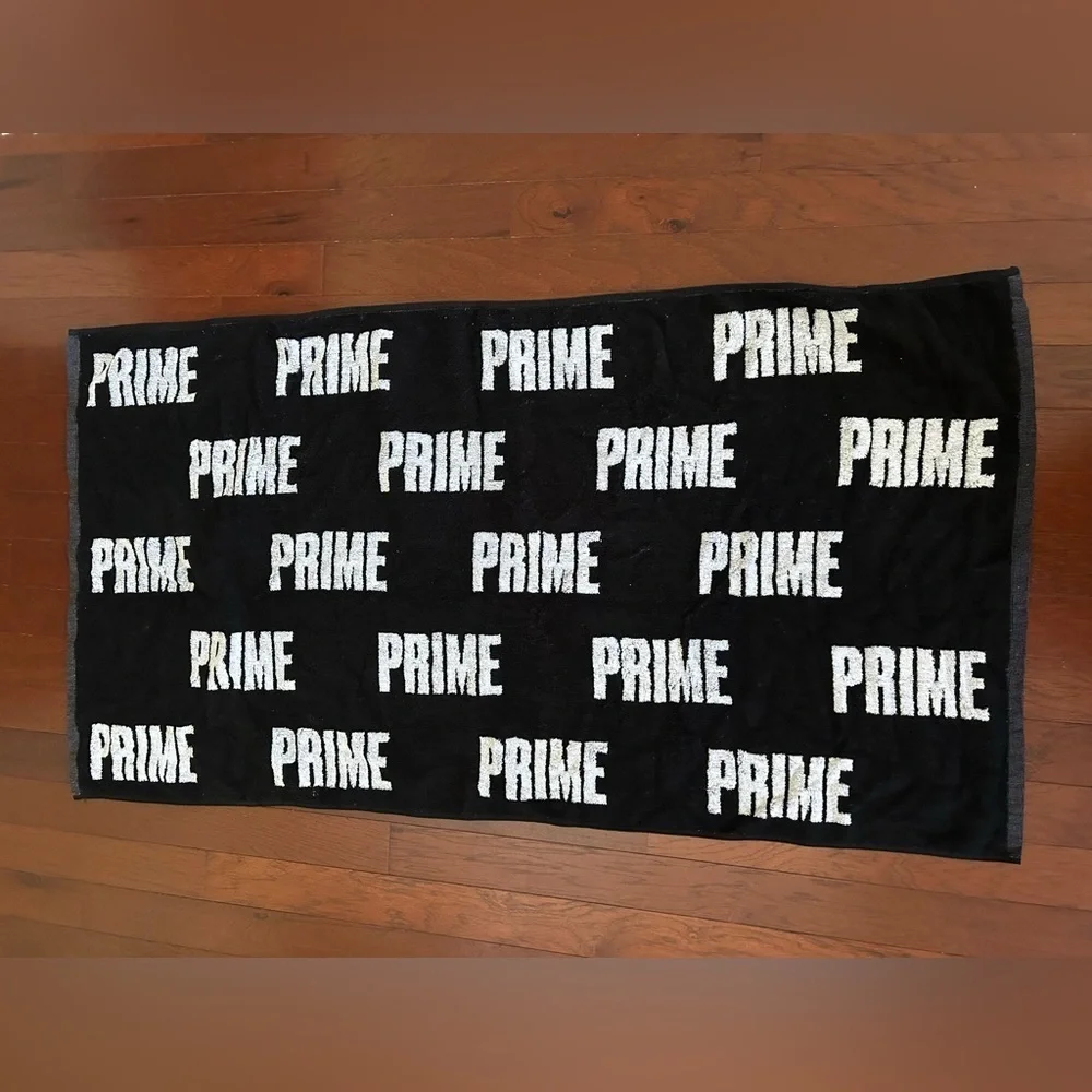 Prime Hydration Beach Towel Size 29” x54” New color black and white